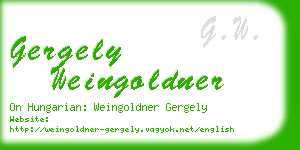 gergely weingoldner business card